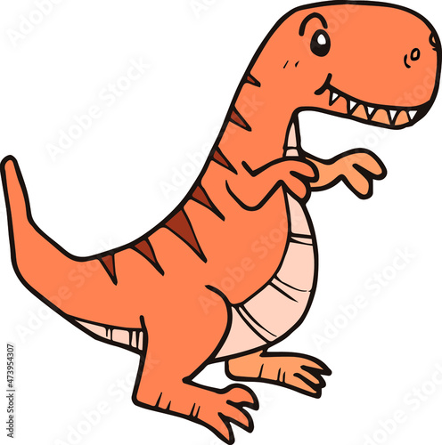 cartoon dinosaur cute primitive animal cute