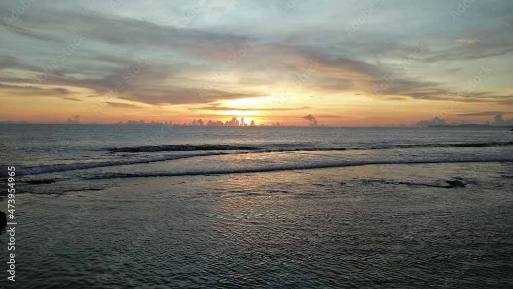 sunset at the beach