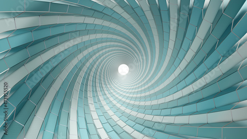 Swirl  vortex background. Rotating 3d spiral