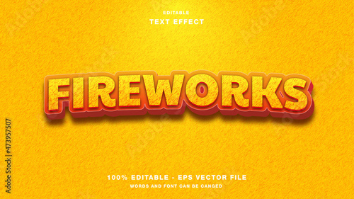 Fireworks Editable Text Effect