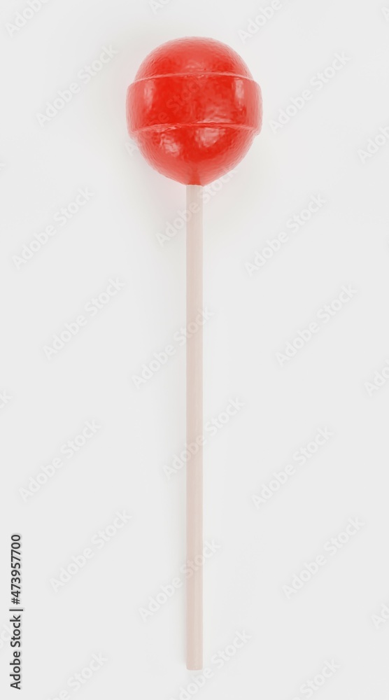 Realistic 3D Render of Lollipop Realistic 3D Render of Lollipop