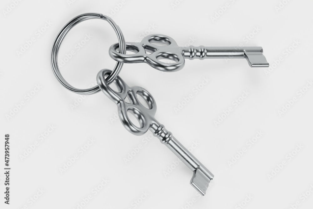 Realistic 3D Render of Small Keys