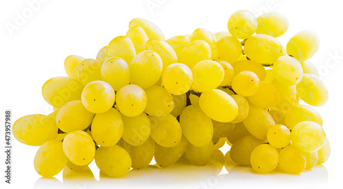 bunch of grapes isolated on white background