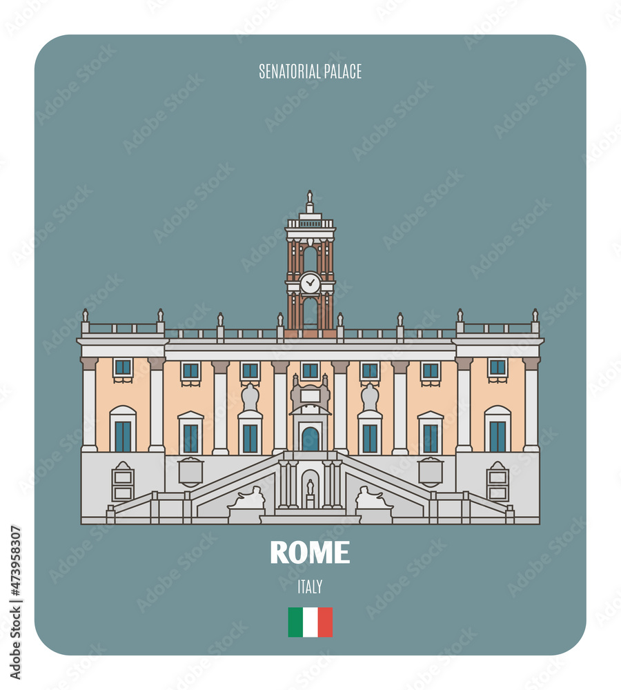 Senatorial Palace in Rome, Italy