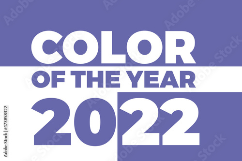 Color of the year 2022. Trendy violet red color
