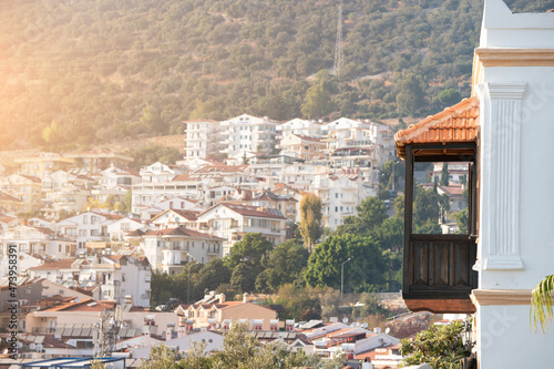 The house is a villa and a mansion in a resort town of the Mediterranean Sea. Real estate and urban development