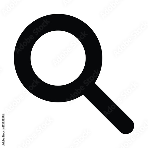 Fotografie Magnifier Vector icon which is suitable for commercial work and easily modify or