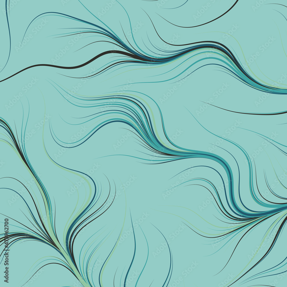 Fototapeta premium Abstract Perlin Noise Geometric Pattern generative computational art illustration