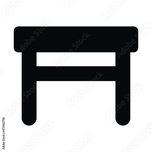 Tabouret Vector icon which is suitable for commercial work and easily modify or edit it

