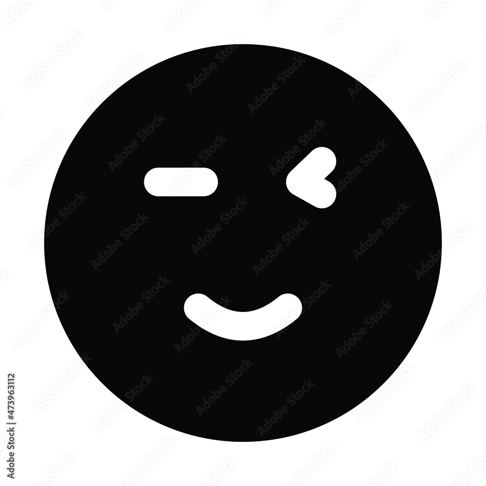 Wink Emoticons Vector icon which is suitable for commercial work and easily modify or edit it
Wink Emoticons Vector icon which is suitable for commercial work and easily modify or edit it