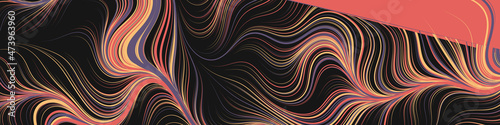 Abstract Perlin Noise Geometric Pattern generative computational art illustration
