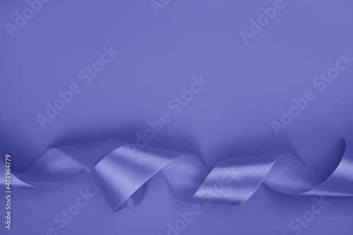 Curly violet ribbon background