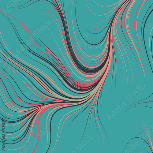 Abstract Perlin Noise Geometric Pattern generative computational art illustration