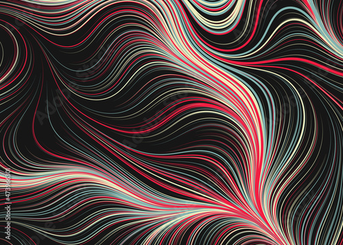 Abstract Perlin Noise Geometric Pattern generative computational art illustration