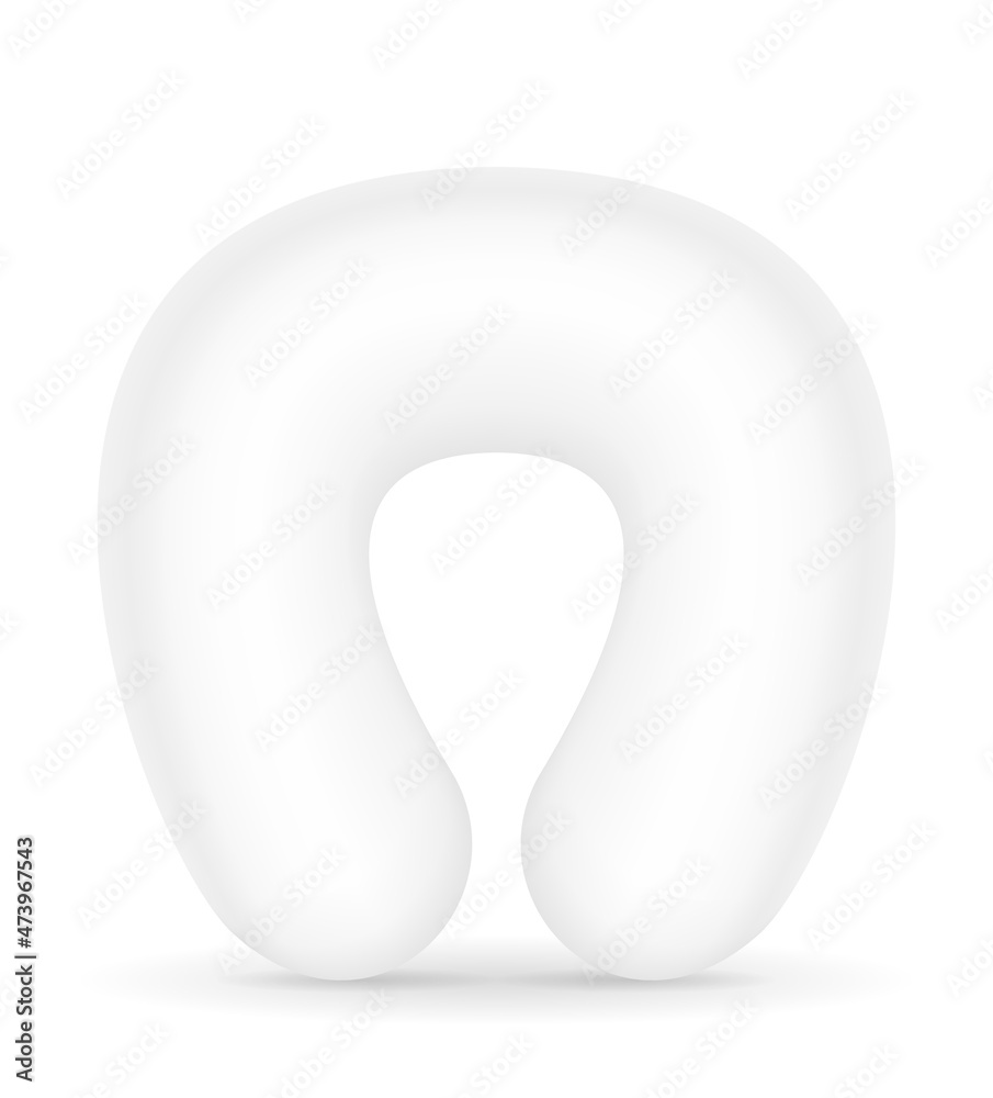 pillows for sleeping in travel for transport vector illustration