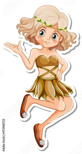 Little angel cartoon character sticker