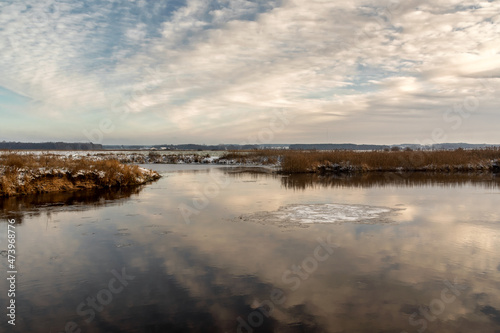 Zima w Dolinie Narwi, Podlasie, Polska © podlaski49