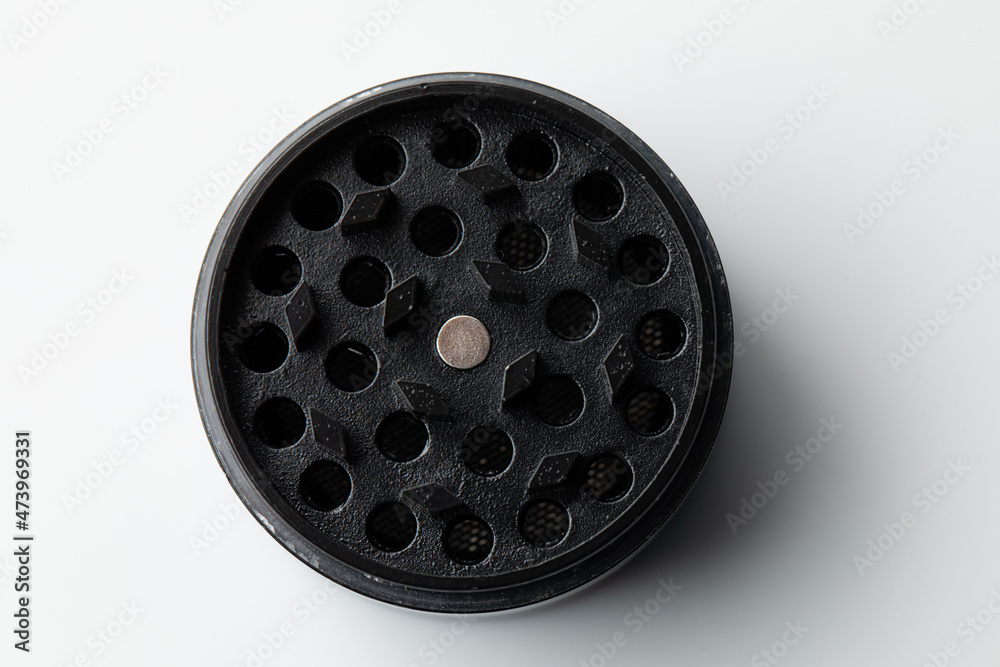 Black marijuana grinder, cannabis weed grinder Black marijuana grinder, cannabis weed grinder