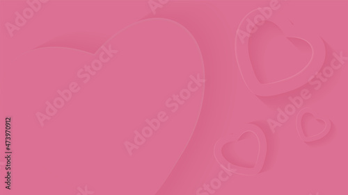 Background with hearts for holidays. Vector illustration.	