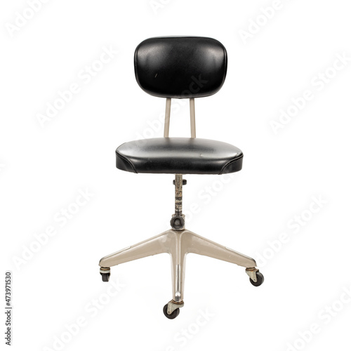 Vintage Office Chair on white background