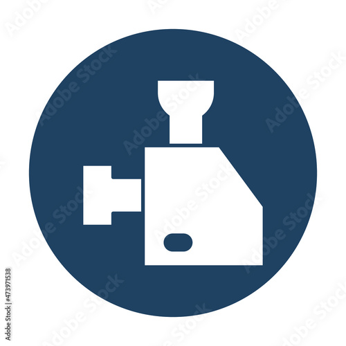Meat Grinder Vector icon which is suitable for commercial work and easily modify or edit it

