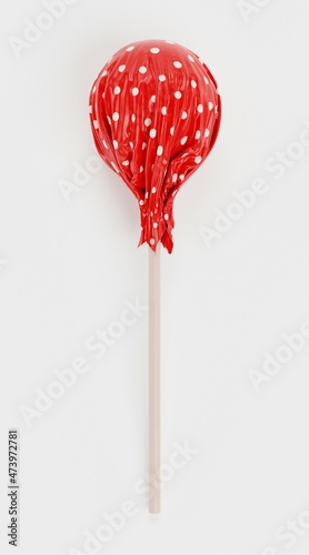 Realistic 3D Render of Lollipop