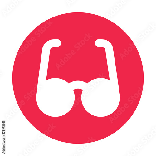 Glasses Vector icon which is suitable for commercial work and easily modify or edit it