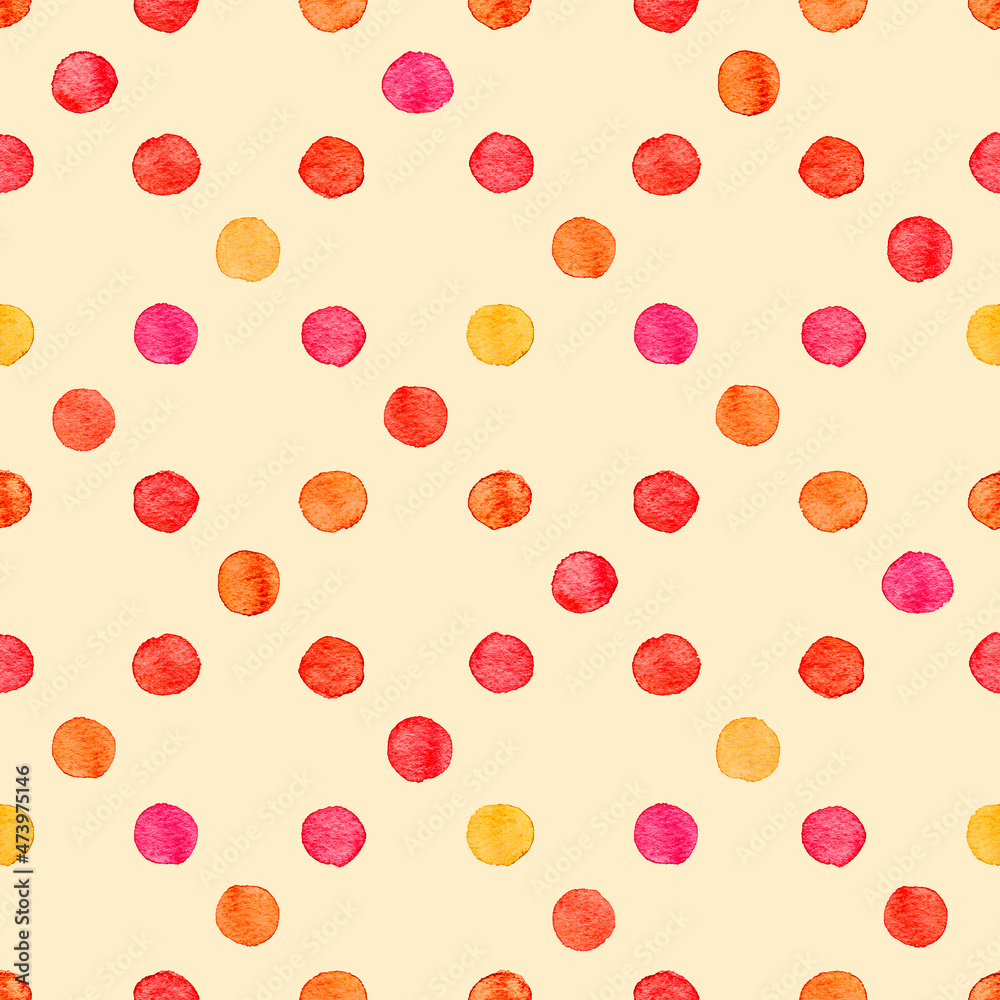 Seamless watercolor dots pattern Seamless watercolor dots pattern