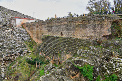 Almonacid de la Cuba Dam presa romana y pasarelas photo