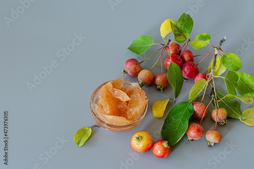 beautiful small red apples