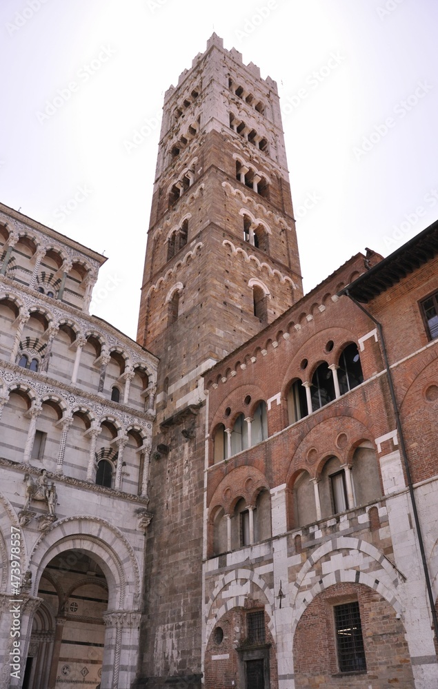 Tower in Lucca Italy.