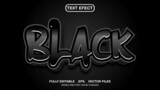 black theme effect text