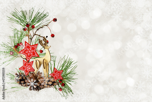 Christmas arrangement with ...