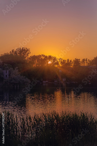 sunrise over the river © Roman