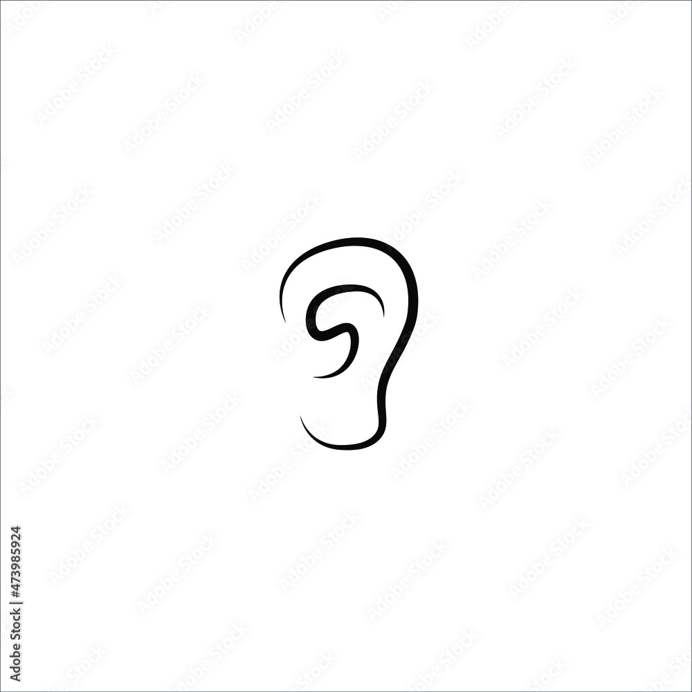 ear icon vector illustration symbol ear icon vector illustration symbol