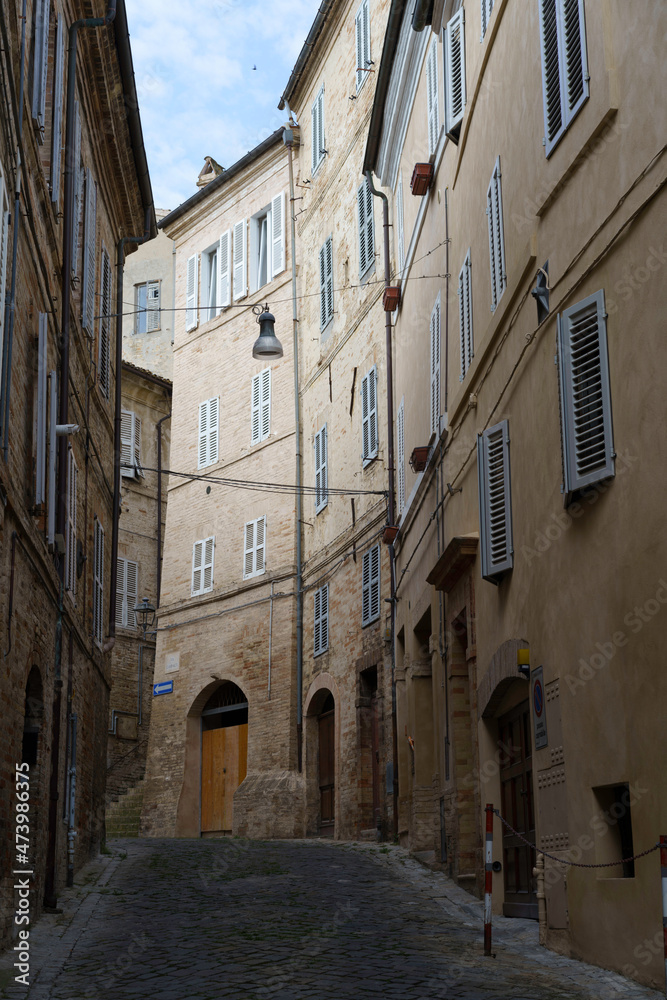 Fermo, Marche, Italy: historic buildings
