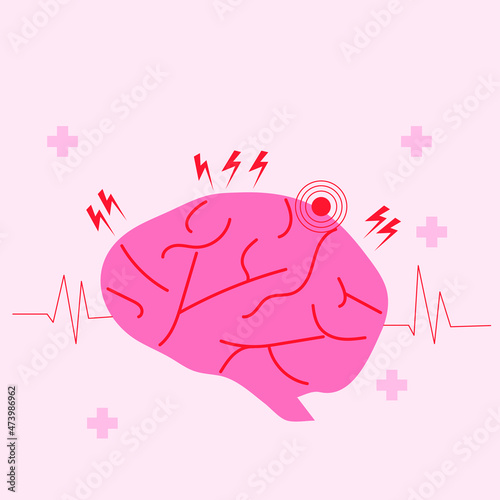 Preventing strokes stock illustration. How to prevent stroke theme-related vector.