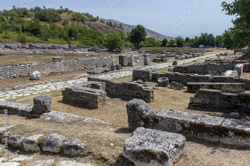 Alba Fucens is am archaeological site built in the 4th century BC. as a colony of Latin law in an elevated and well fortified position of about 34 hectares at almost 1000 m a.s.l. photo