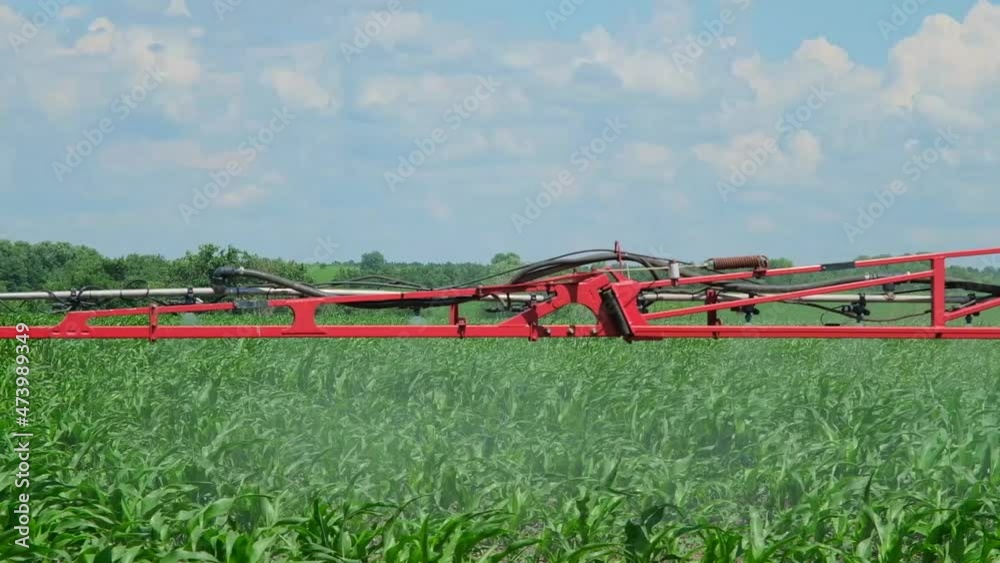self-propelled sprayer applies crop protection products to corn self-propelled sprayer applies crop protection products to corn