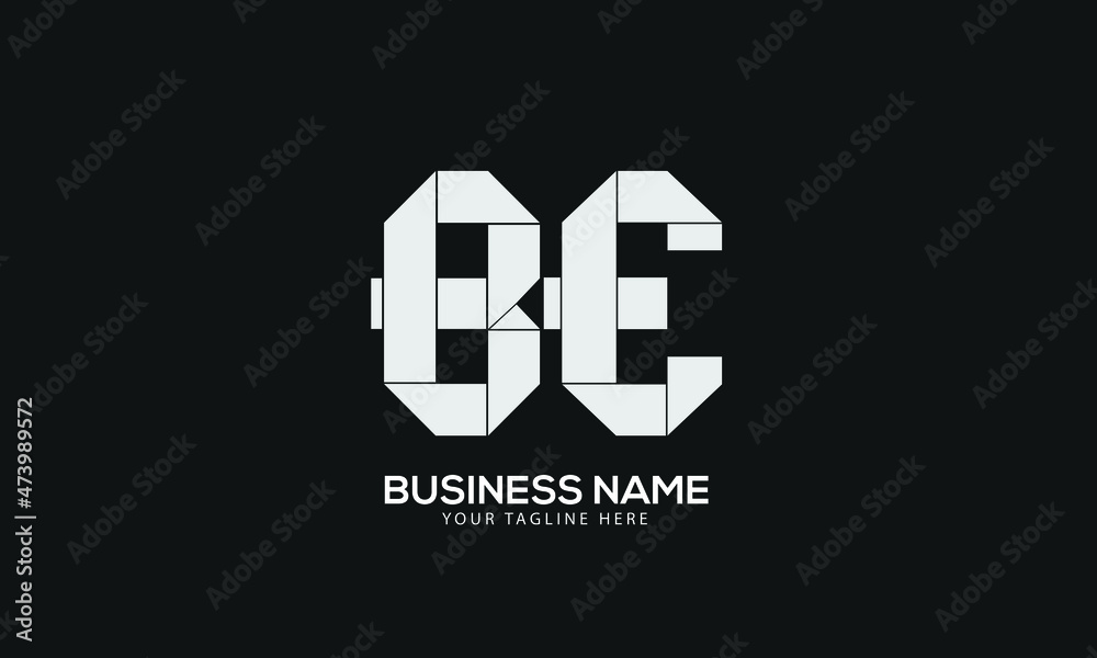 Alphabet BE or EB abstract monogram vector logo template Alphabet BE or EB abstract monogram vector logo template