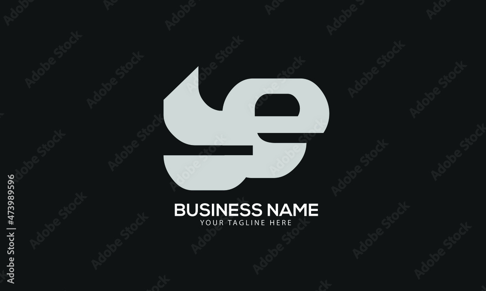 Alphabet BE or EB abstract monogram vector logo template Alphabet BE or EB abstract monogram vector logo template