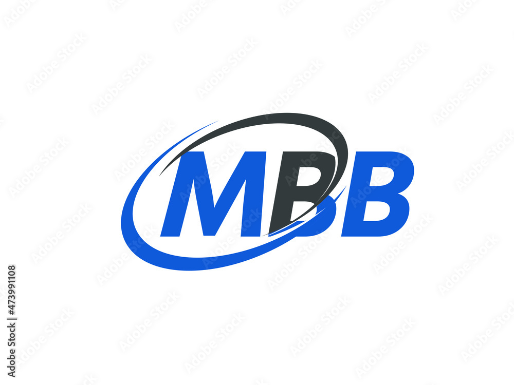 MBB letter creative modern elegant swoosh logo design MBB letter creative modern elegant swoosh logo design