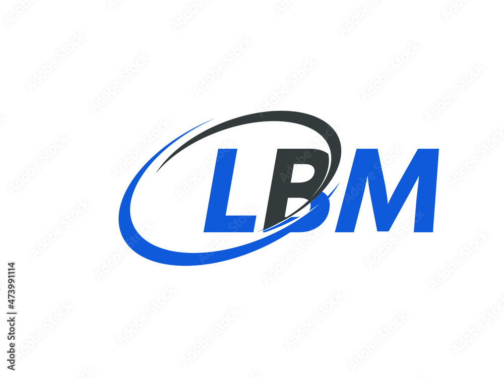 LBM letter creative modern elegant swoosh logo design LBM letter creative modern elegant swoosh logo design