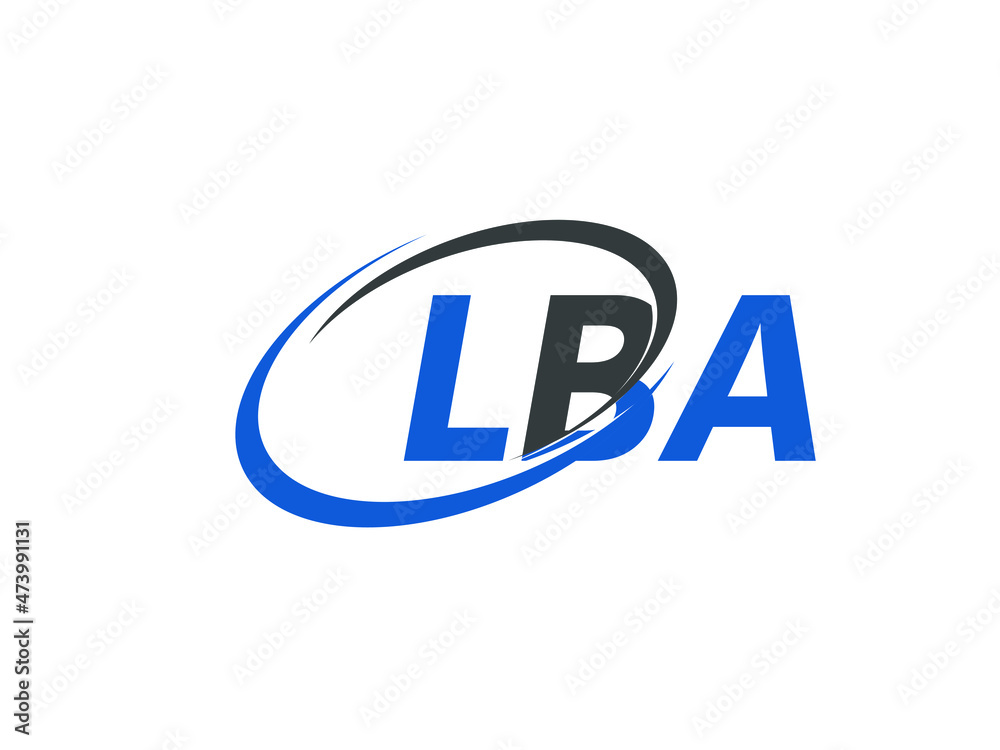 LBA letter creative modern elegant swoosh logo design LBA letter creative modern elegant swoosh logo design