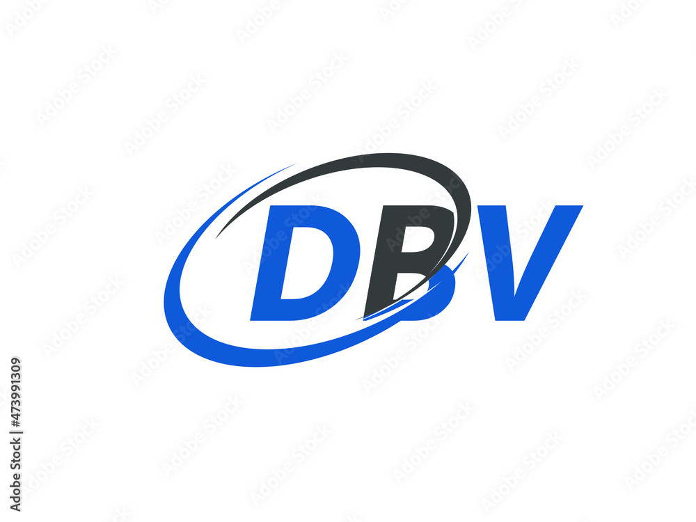 DBV letter creative modern elegant swoosh logo design DBV letter creative modern elegant swoosh logo design