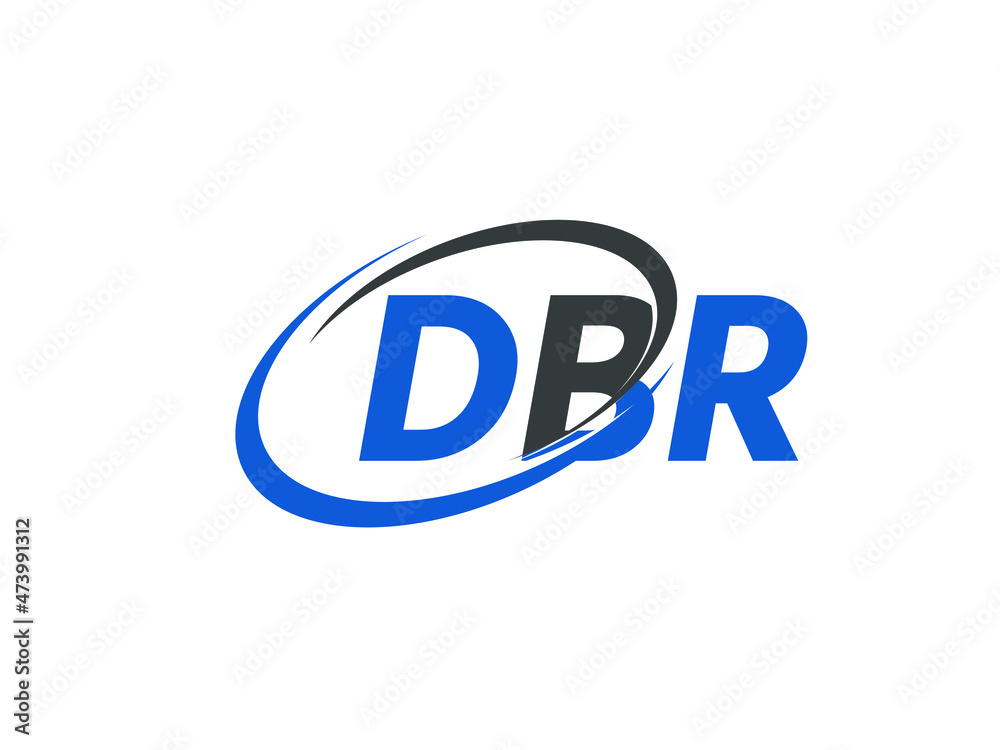 DBR letter creative modern elegant swoosh logo design DBR letter creative modern elegant swoosh logo design