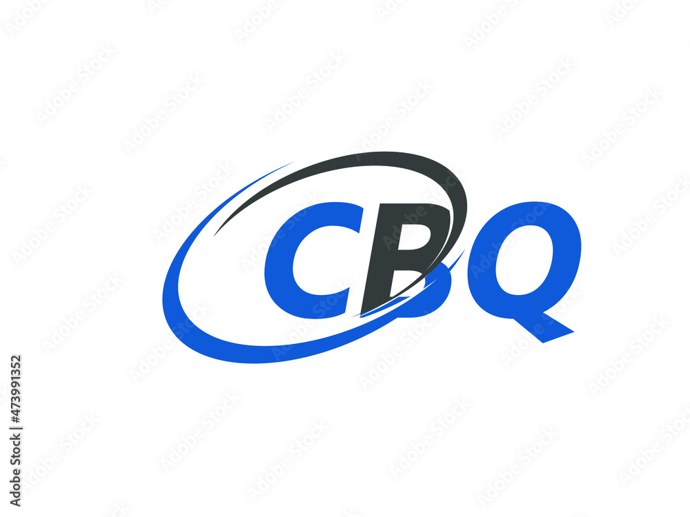 CBQ letter creative modern elegant swoosh logo design CBQ letter creative modern elegant swoosh logo design