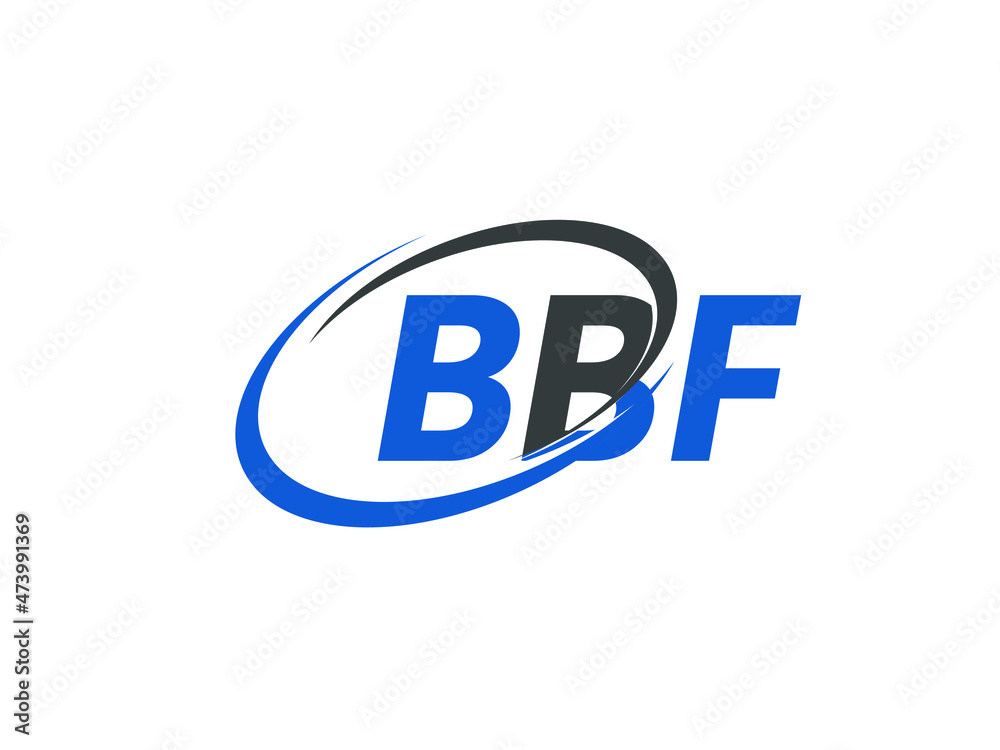 BBF letter creative modern elegant swoosh logo design BBF letter creative modern elegant swoosh logo design