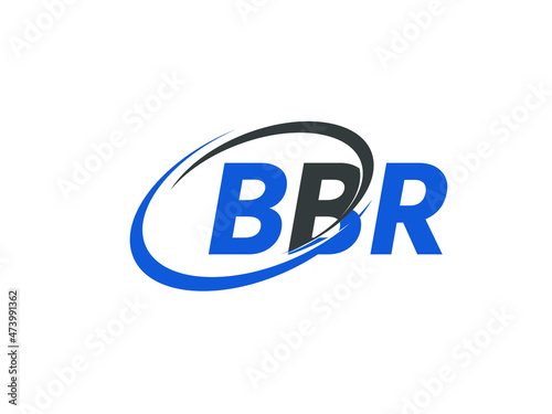 BBR letter creative modern elegant swoosh logo design