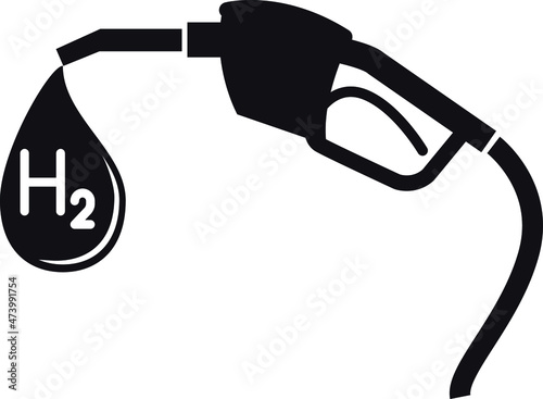 Hydrogen filling station icon